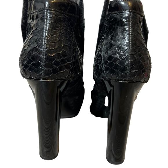 Pierre Hardy snakeskin boots black sz 39.5 - Picture 5 of 6
